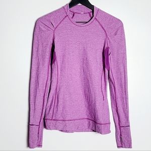 Lululemon Athletica Herringbone Long Sleeves Women's Top